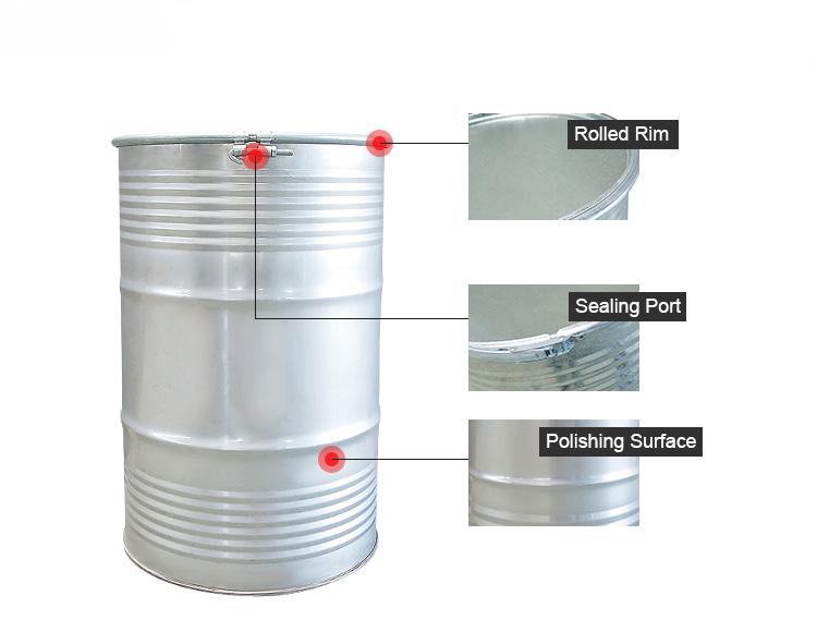 Open Stainless Galvanized Barrel (5)